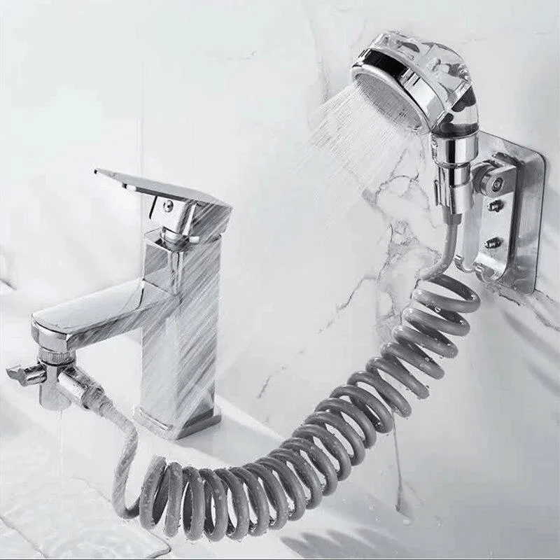 Cuisine salle de bain evier robinet d'eau pommeau de douche externe  toilette chasse d'eau rallonge robinet petite buse lavage cheveux douche  avec support - AliExpress