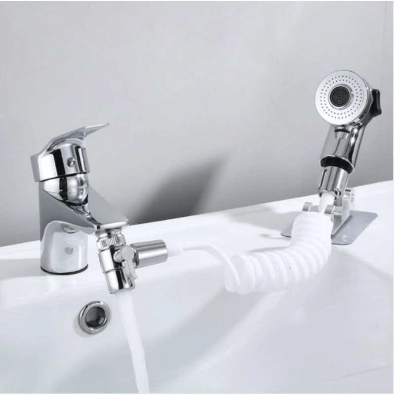 1 ensemble, Accessoire douchette d'évier réglable 3 vitesses, rallonge de  robinet, douchette flexible pour le