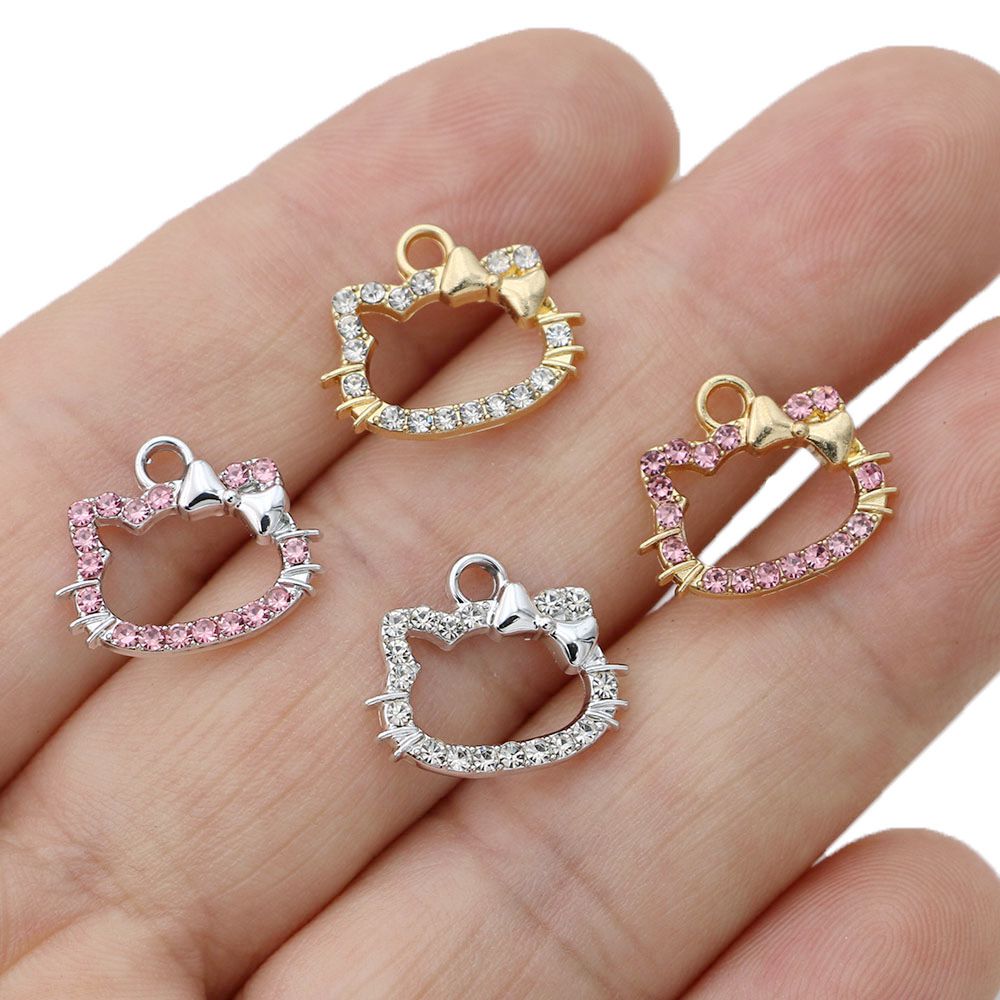 Cute Cat Charms for Jewelry Making Diy Earring Bracelet Pendant Accessories  Findings Phone Making Bulk Wholesale