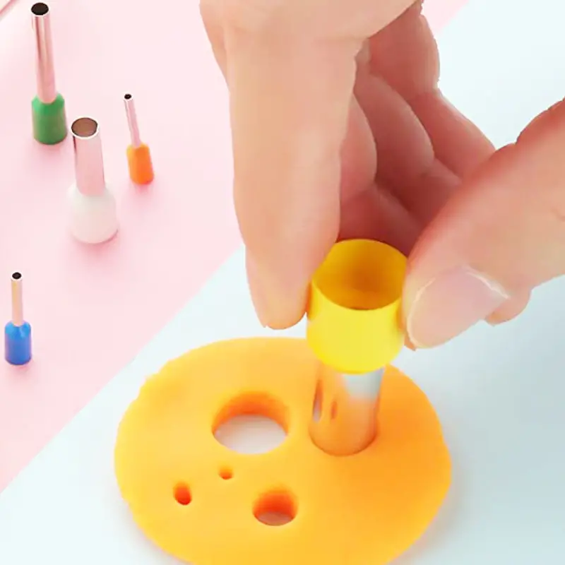 Clay Round Hole Punch Clay Polymer Earring Piercing Tool 8 - Temu