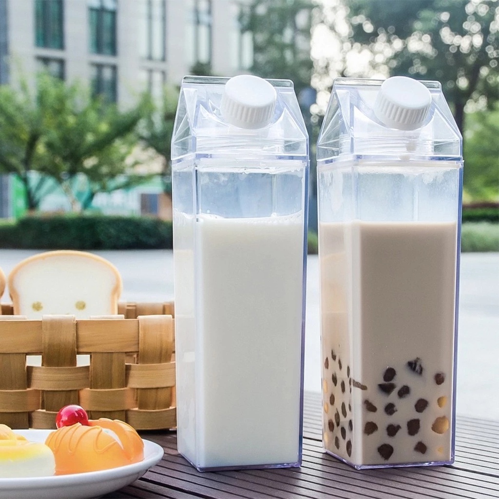 500ml Cute New Square Tea Milk Fruit Water Cup for Water Bottles Drink -  China Clear Water Bottle and Hot Water Bottles price