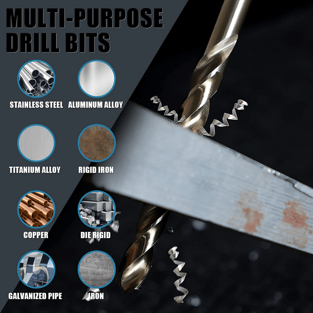 M35 5 Cobalt Metric Drill Bits Set 1mm Hss Twist Drill Bits Temu