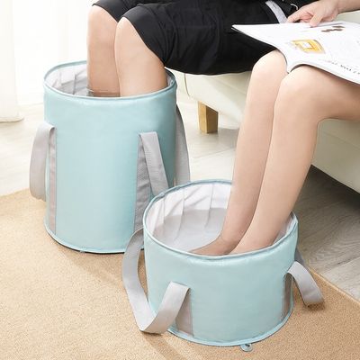 1pc collapsible foot bath basin for soaking feet portable foot bath tub bag with handles washbasin for traveling camping