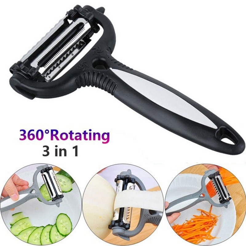 3/5pcs, Vegetable Spiral, Fruit Peeler, Potato Spiralizer Fruit Grater,  Vegetable Slicer, Reusable Potato Peeler, Carrots Peeler, Potato Cutter,  Cucum