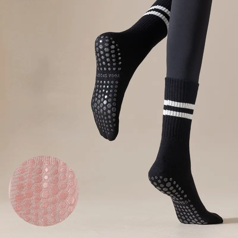 Grippy Socks Non Slip with Silicone Dots for Yoga Pilates