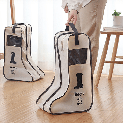 Portable Dust-proof Shoe Bag, Zipper Travel Shoes Storage Bag, Luggage Packing Bag For Shoes
