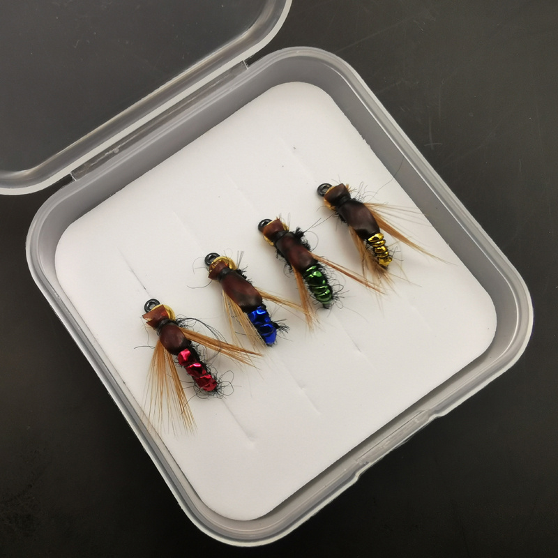 Premium Fly Fishing Flies Kit Fast Sinking Nymphs Scuds Bugs
