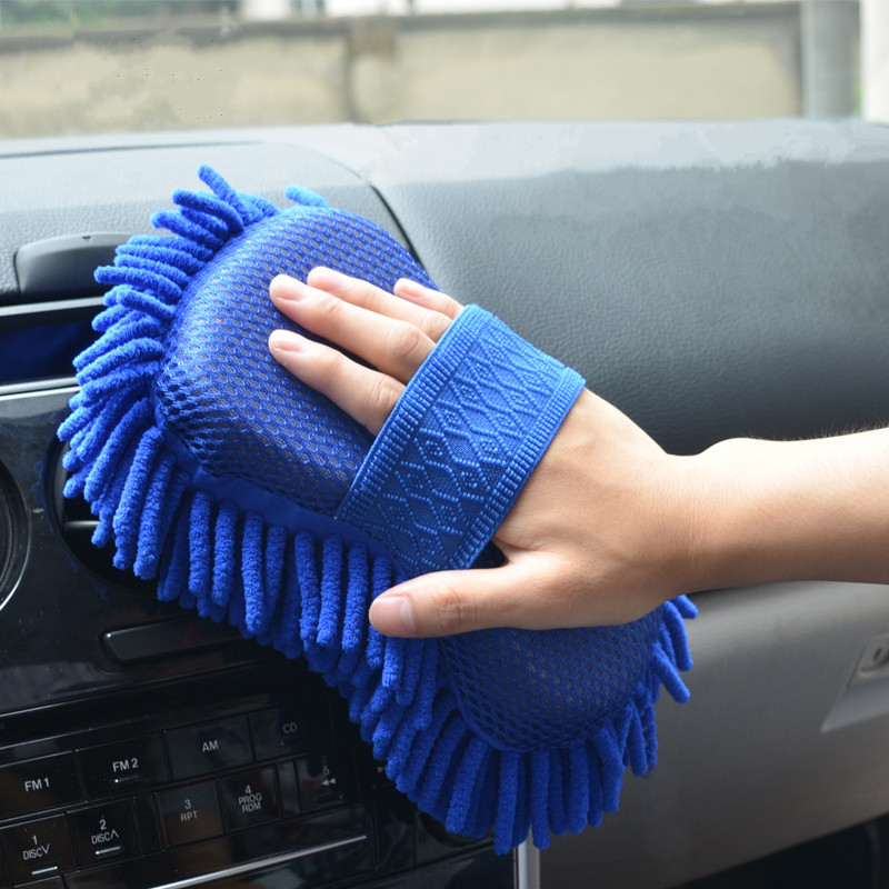 Auto Care Microfiber Car Washing Car Sponge - Blue