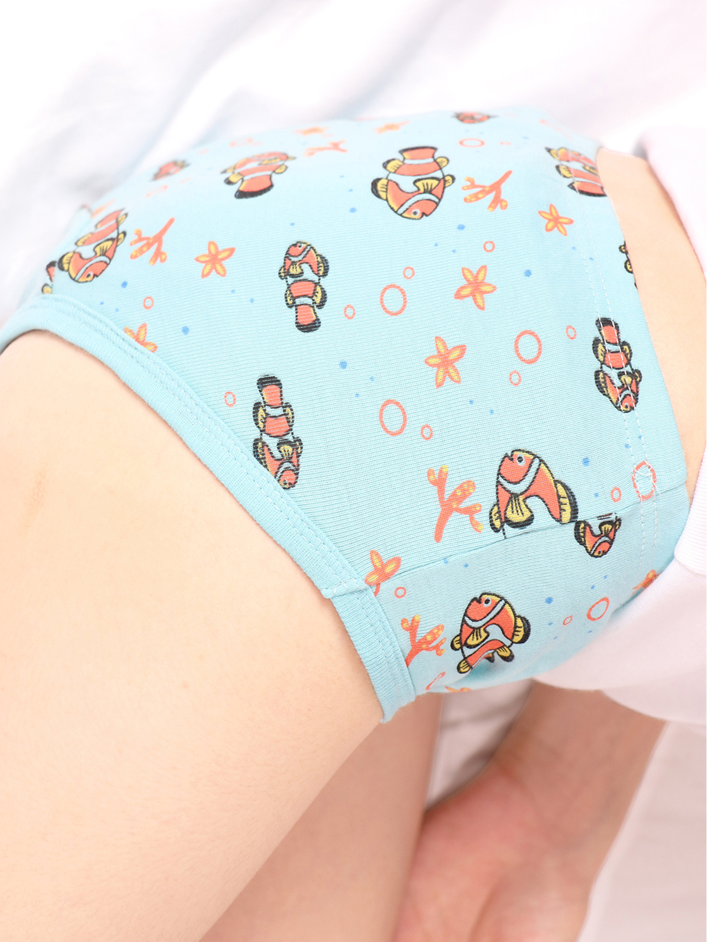 Children's Baby Girls' Underwear Cartoon Polka Dot Print Underwear Cotton  Briefs Trunks 4 Pieces Children's Briefs Girls (Green-D, 7-8 Years)
