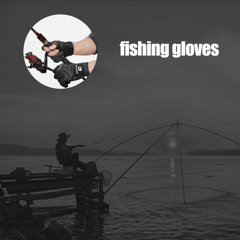 Outdoor Fishing Gloves, Winter Three Fingers Non-Slip Sports Cycling Sea  Fishing Gloves Gloves For Man Women