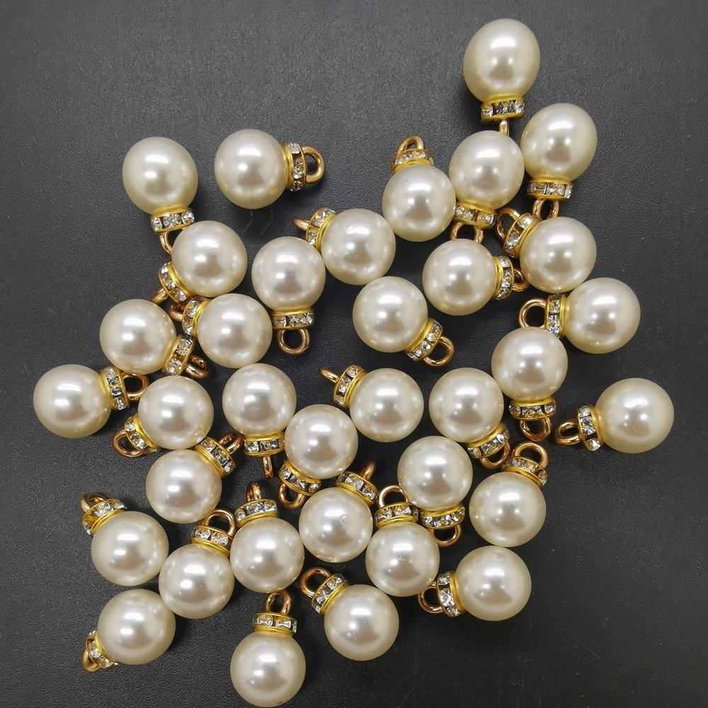 EXCEART 100 Pcs Pearl Accessories Di Sole Earring Craft Beads Craft Pearls  Fake Pearl Pearls Beads Bangle Charms Charm Necklace Jewelry Charms Bulk