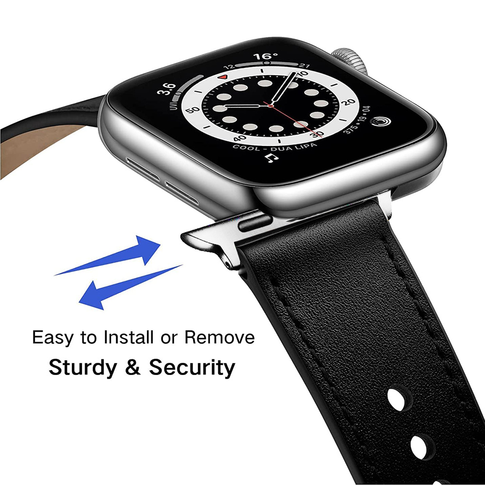leather strap For apple watch Ultra 49mm 8 7 45mm 41mm Smart Watch  Replacement Wristband For iwatch 6 5 4 SE 3 44m 42mm 40mm38mm