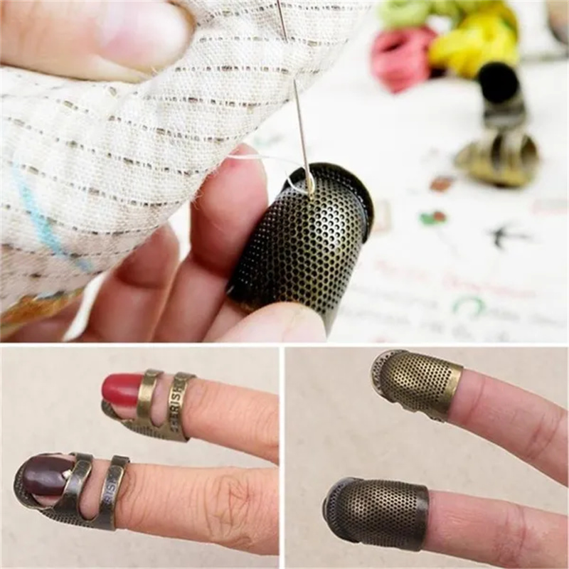 Vintage Metal Finger Protector Sewing Thimble Finger Protector Antique  Thimble Ring Handworking Needle Thimble Craft Accessories DIY Sewing  Needles Household - Yahoo Shopping