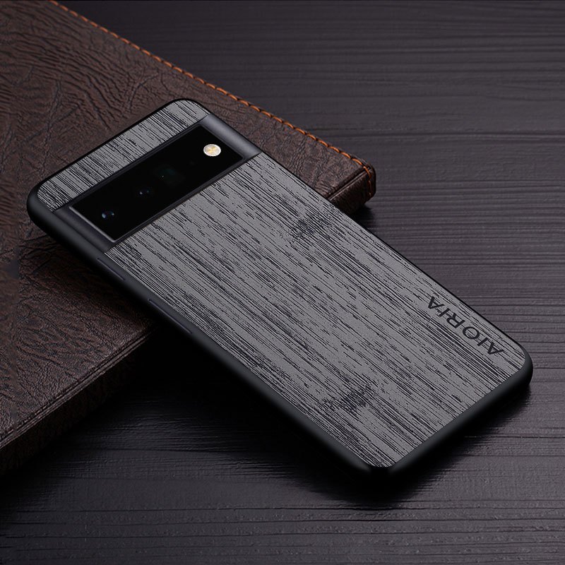 Bamboo Wood Pattern Faux Leather Case Google Pixel 8 Pro - Temu