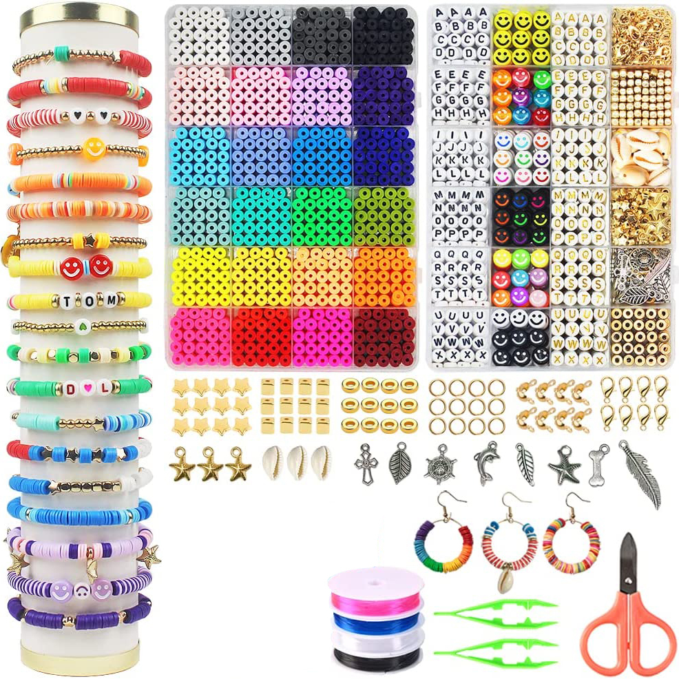 Valentine's Day DIY Bead Jewelry Making Kit For Kids, Beads Toy