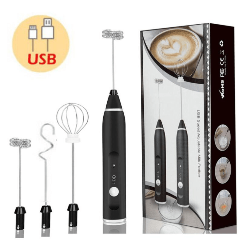 Taomee Milk Frother Handheld,Electric Milk Frother for Coffee with Stand ,Coffee Frother Electric Whisk Drink Mixer for Lattes Milk Coffee Cappuccino