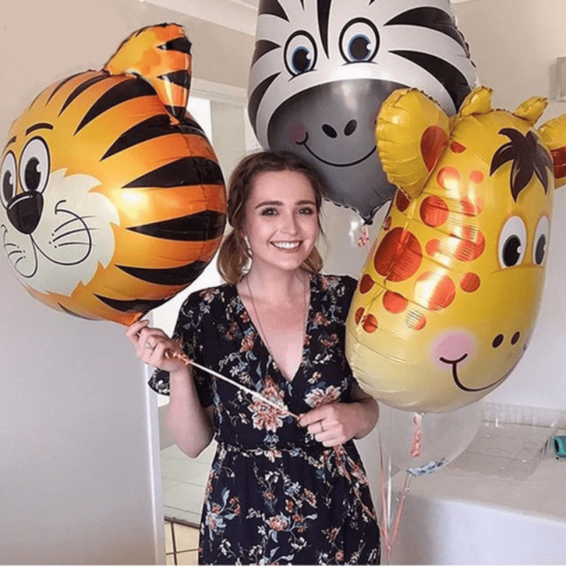 Ballon raton laveur pour anniversaire animaux des bois
