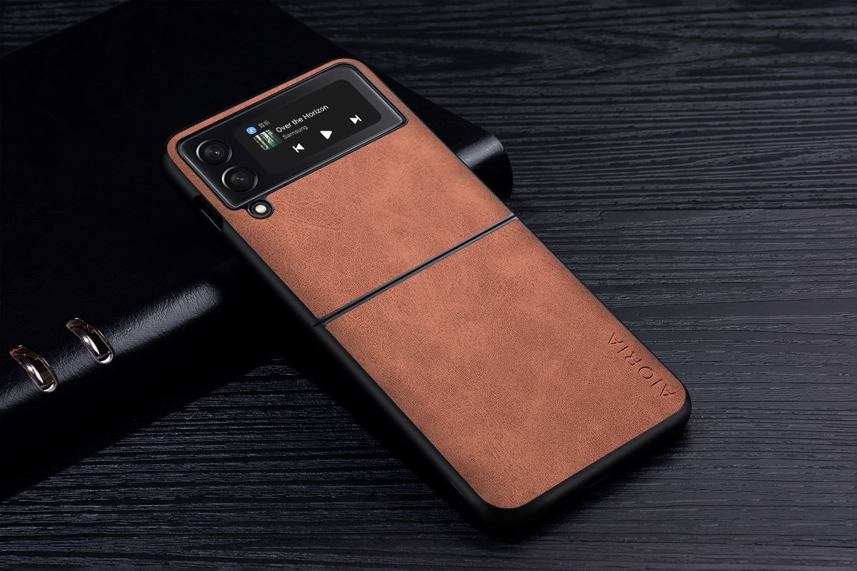 Premium Designer Leather Case for Samsung Z Flip 3