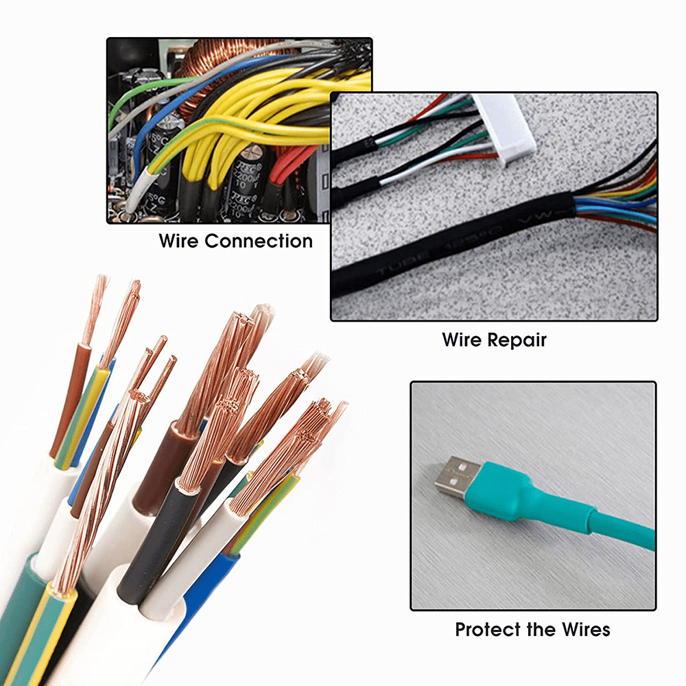 127 Piezas, Tubos Termo Retráctiles Poliolefina. Adhesión Cables Eléctricos  / Automotriz - Negocios, Industria Ciencia - Temu