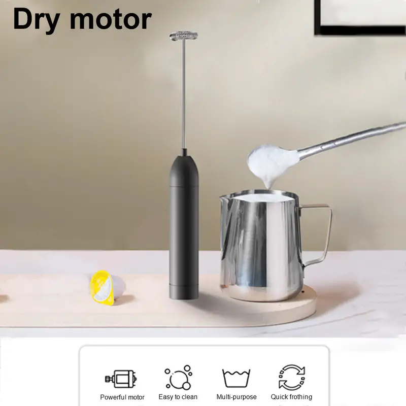 electric milk frother kitchen drink foamer whisk mixer stirrer coffee cappuccino creamer whisk frothy blend whisker egg beater without battery details 1