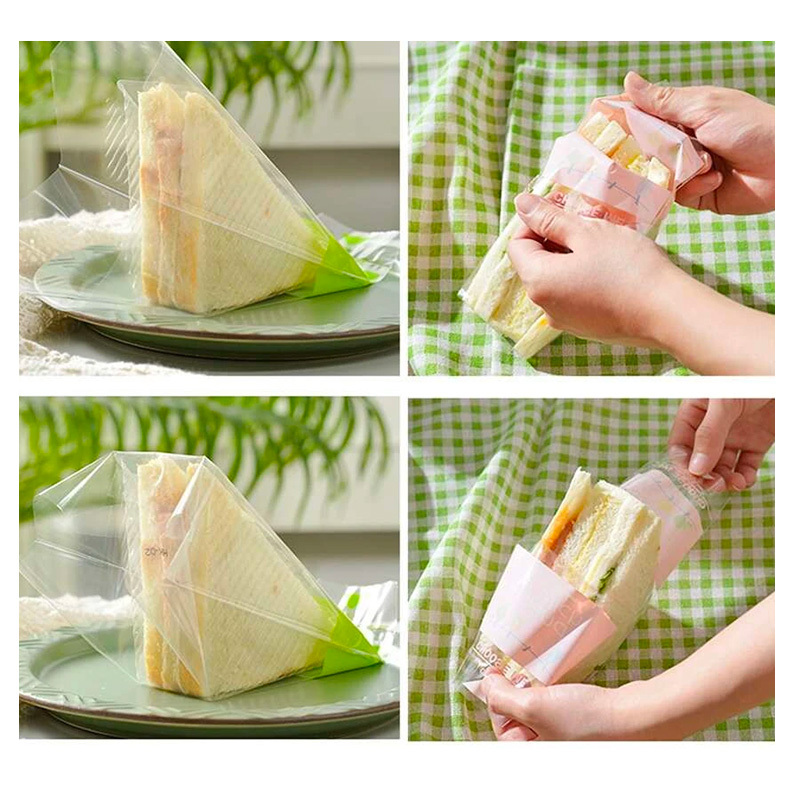 Triangle Design Disposable Sandwich Container small and big size cake