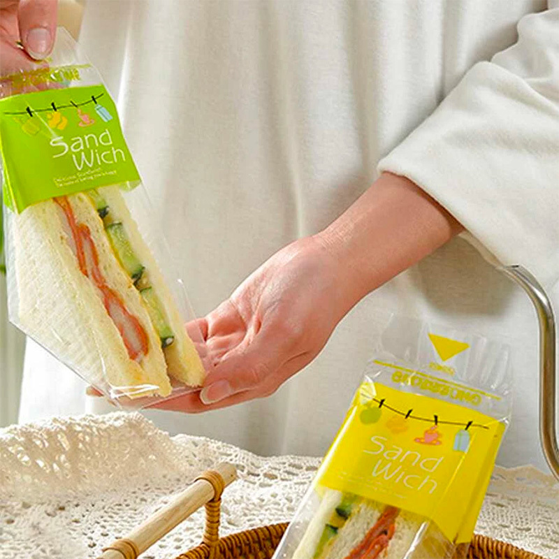 Triangle Sandwich Packaging Bag  Plastic Packaging Sandwiches