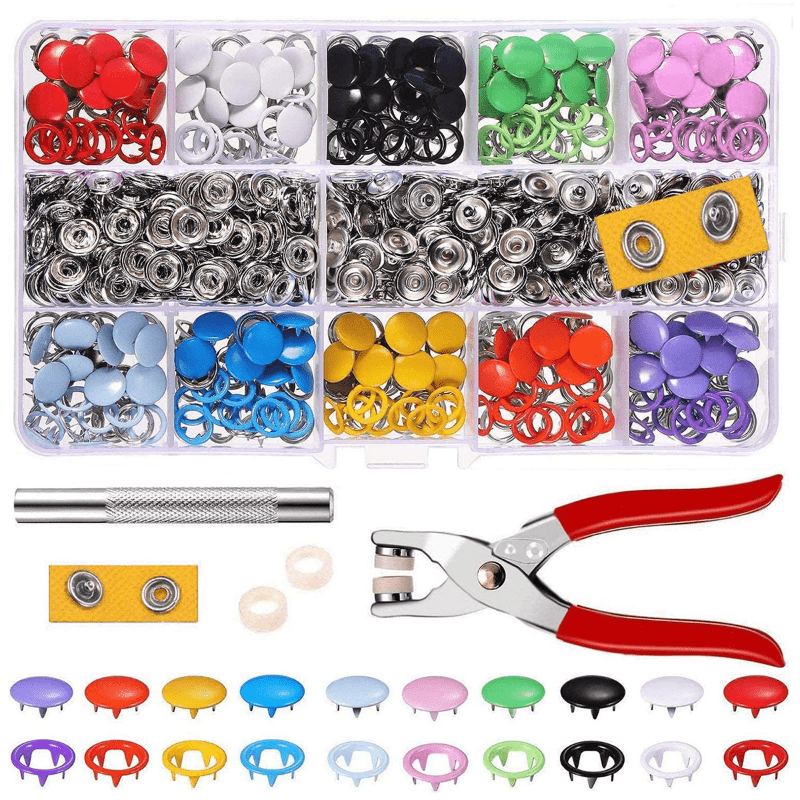 50/100Pcs Plier Tool Set Snap Button Kit Pliers Metal Press Studs Tool DIY  Clothing Sewing Button Installation Tool Sewing Acces - AliExpress