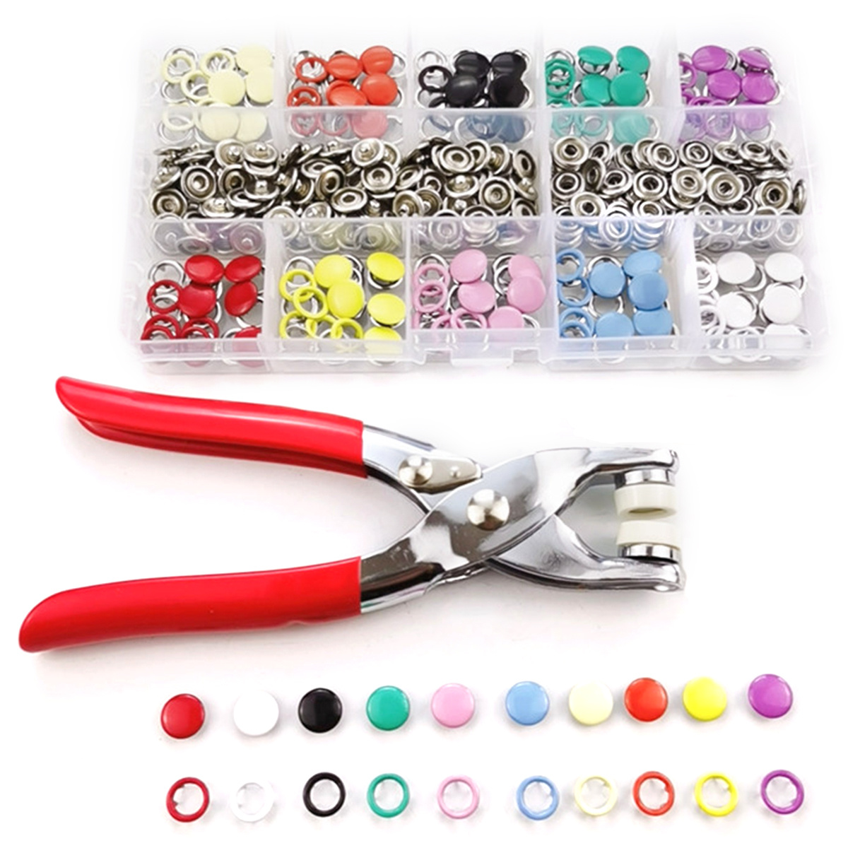 KJHBV 10 Sets Three-Dimensional Snap Button Hand Decor Snap Buttons for  Clothes Metal Snap Fasteners Studs Snap Retro Metal Button Metal Snaps DIY