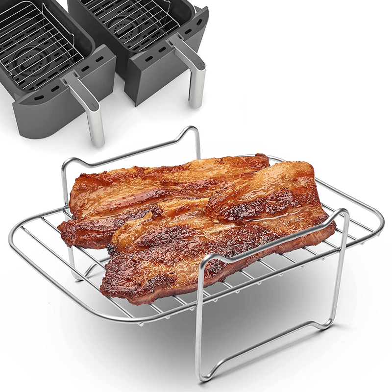 Air Fryer Accessories Toaster Rack Holder Portable Bread Rack Toast Stand  Stainless Steel Baking Pastry Tools Home Kitchen - AliExpress