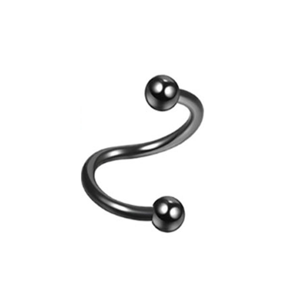 Stainless Steel Hip Hop Style S Shape Lip Ring