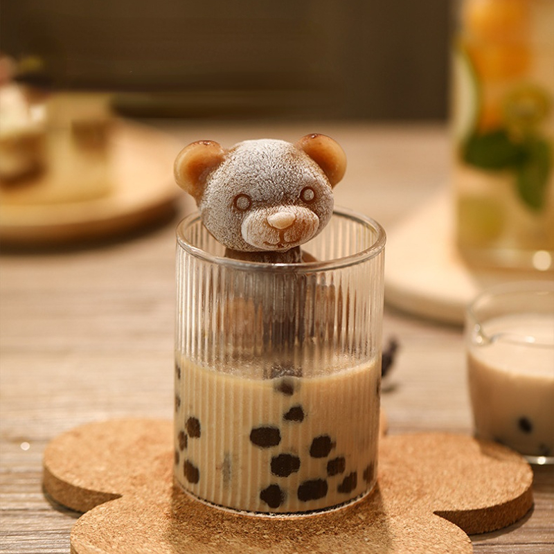 Ice Bear Coffee Silicone Mold Three dimensional Silicone - Temu