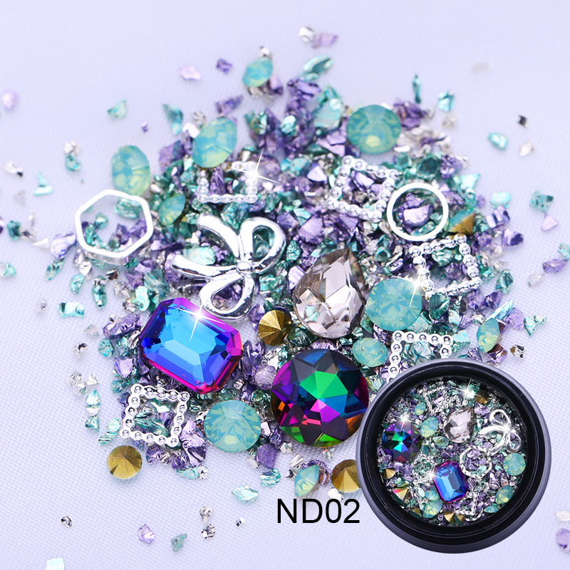 48pcs Big Mix Sizes Different Shape Colorful AB Iridescent 3D Crystals  Diamonds Large Rhinestones Bow Silver Metal Charms Gems Stones for Nail Art  Beauty Design Decoration Craft Jewelry DIY 
