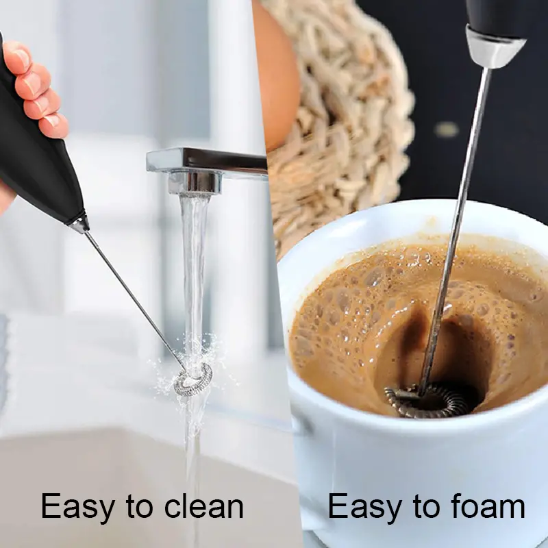 Milk Frother Handheld Battery Operated Electric Foam Maker, Drink