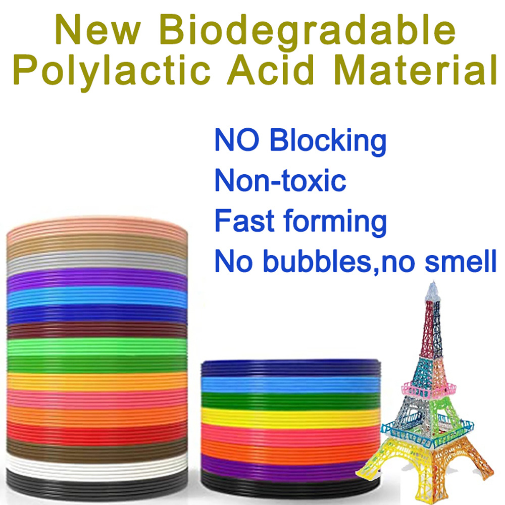 3D Pen Filament PCL 50M - Colorful, Non-Toxic, Odor-Free