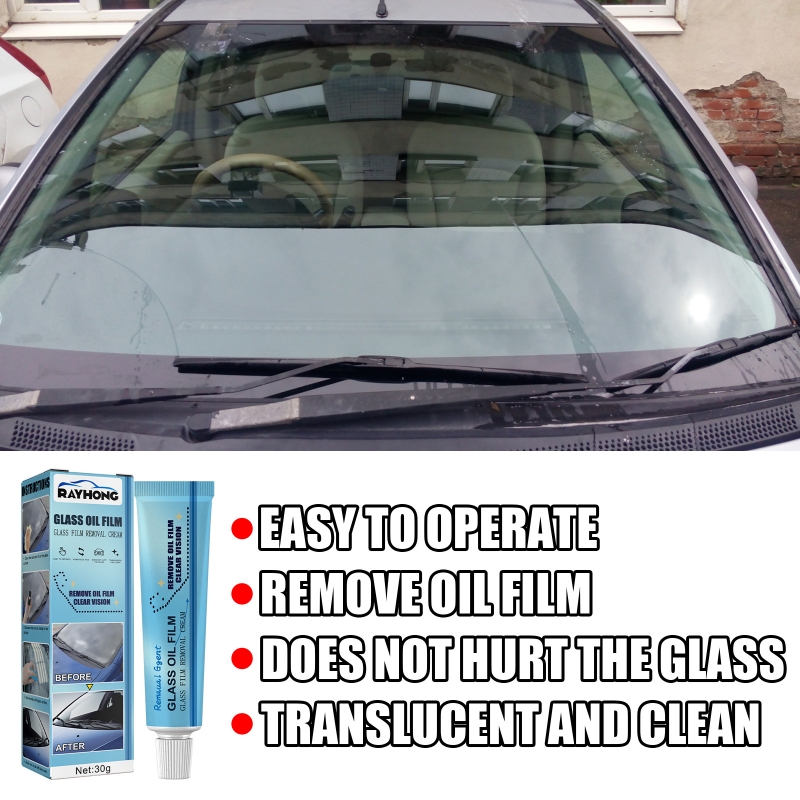 Remove car glass oil film #car #glass #carglass #remove#tiktokmademebu