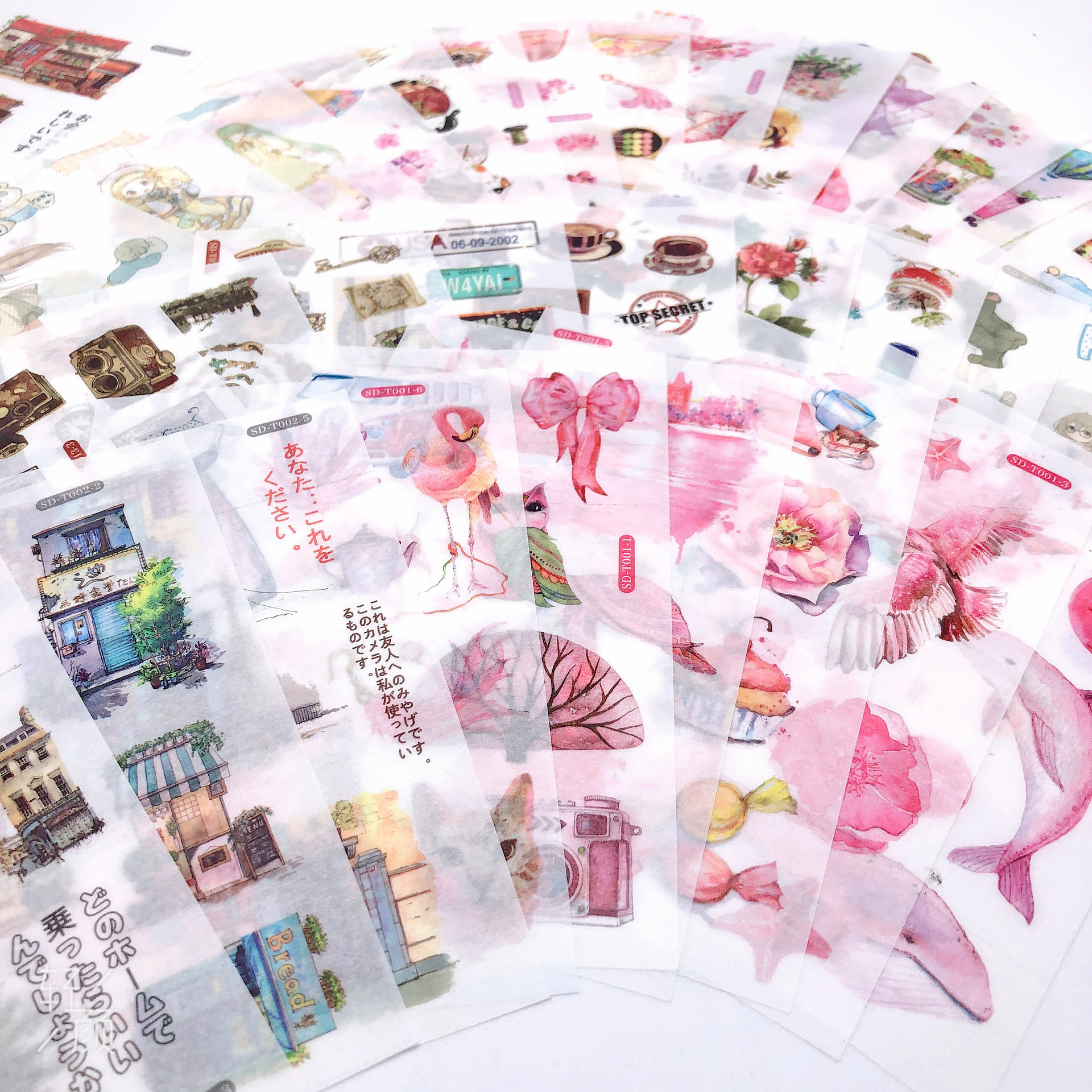 Washi Paper Stickers Summer Tweezers Series Cute Cartoon - Temu