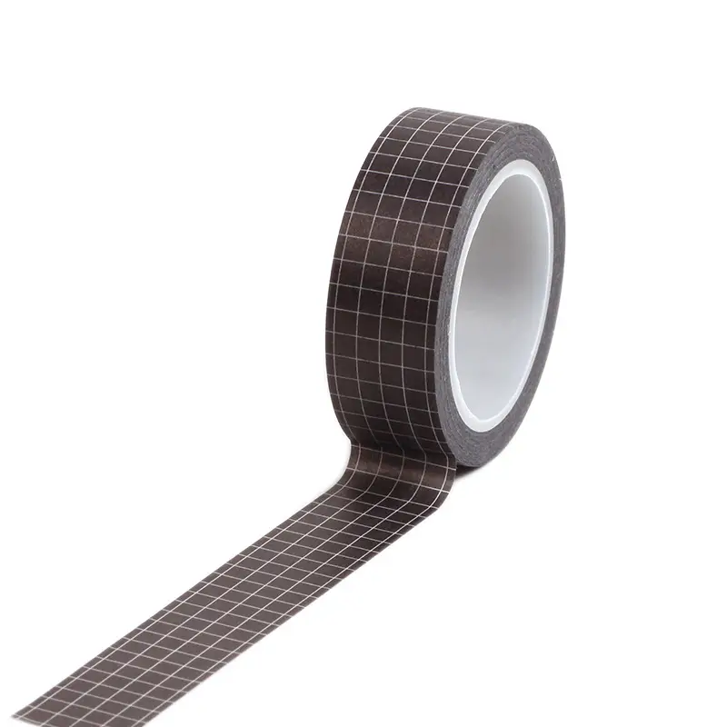 Black And White Grid Washi Tape Size - Temu