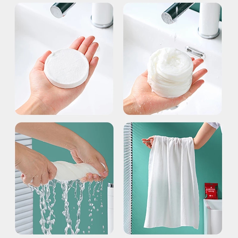 compressed bath towel