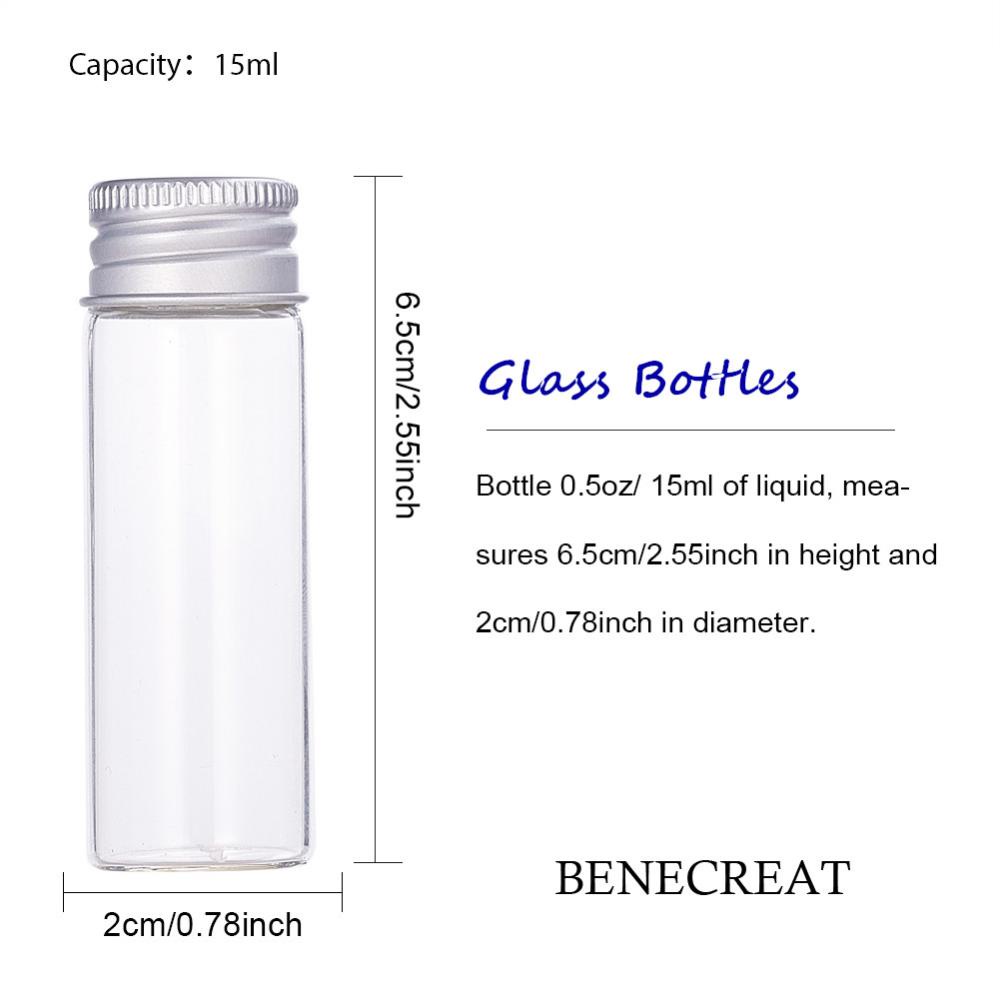 20PCS Tiny Glass Jars Glass Sample Jars Small Glass Jars Small