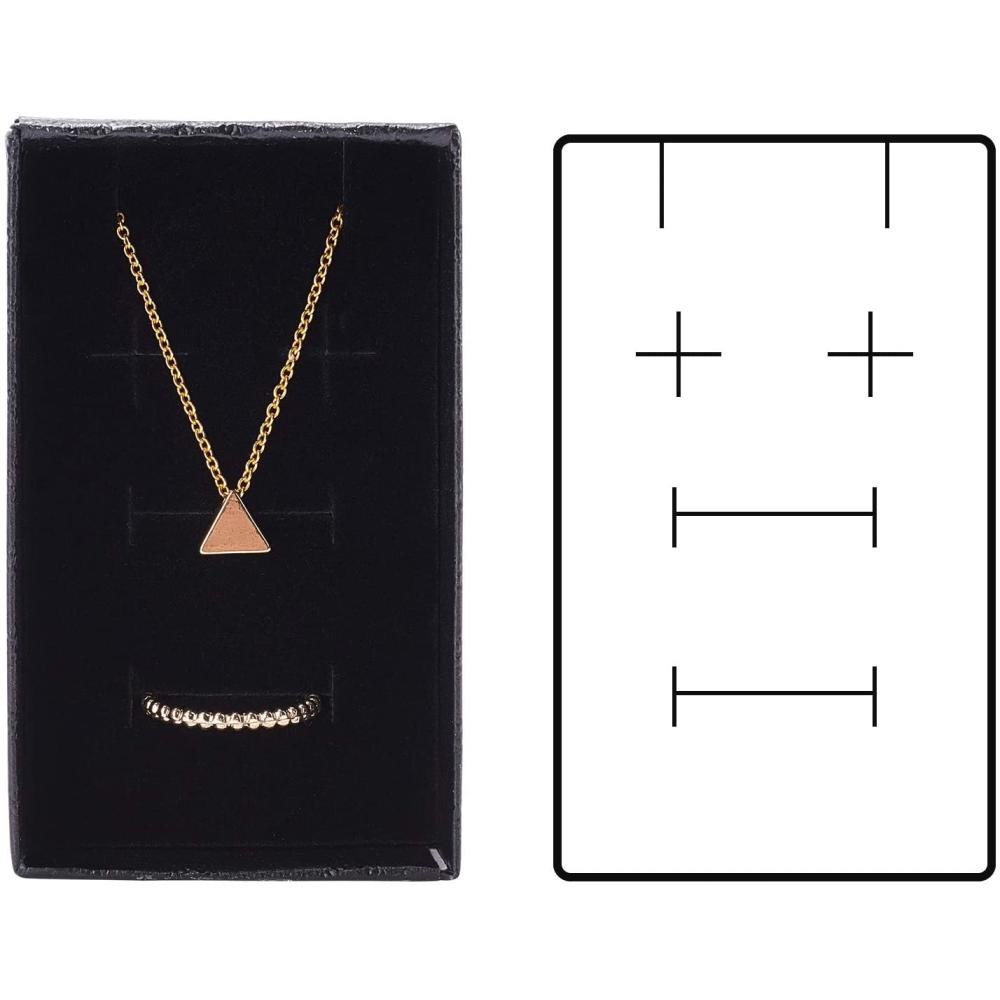 Diamond Pattern Cardboard Jewelry Boxes Rectangle Ring - Temu