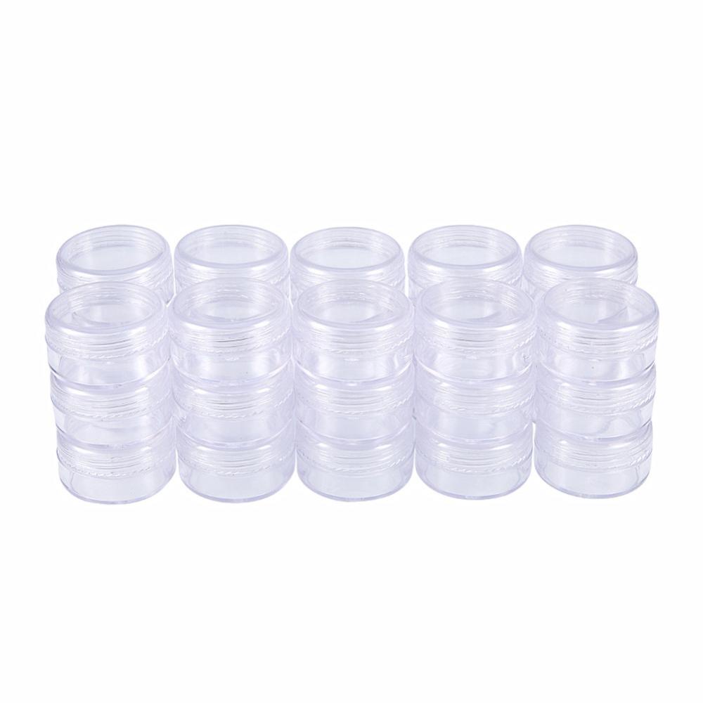 12 unidades de cajas de almacenamiento de cuentas de plástico transparente  con tapa y bisagras para cuentas y más