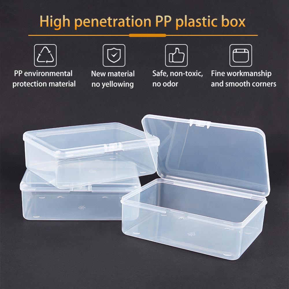 BENECREAT 30 Pack Round Clear Plastic Bead Storage Containers Box Case with  Flip-Up Lids for Items, Pills, Herbs, Tiny Findings, and Other Small Items  - 1.26x0.7 Inches 