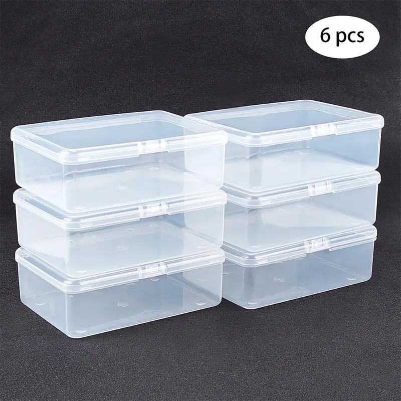 Clear Plastic Bead Storage Containers With Lids Perfect For - Temu