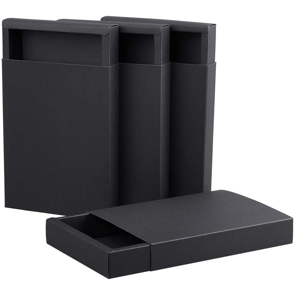 Black Kraft Nested Boxes, Small 3 Piece Set