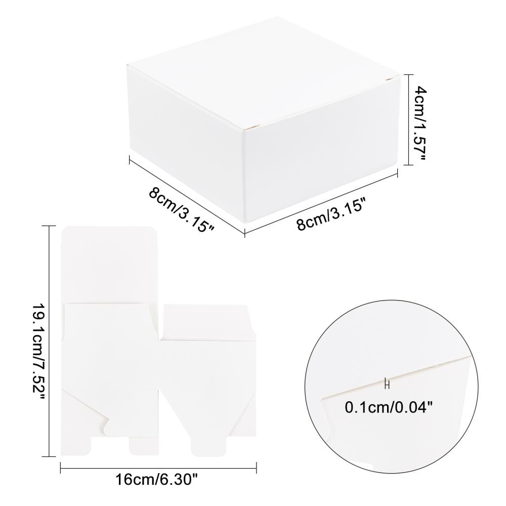30 Pack 9x9x4cm Soap Box Homemade Soap Packaging Cardboard Box Packing  Boxes Fold Paper Box for Soap Making Supplies Treat Boxes Gift Packaging  Boxes Favor Treat Boxes 