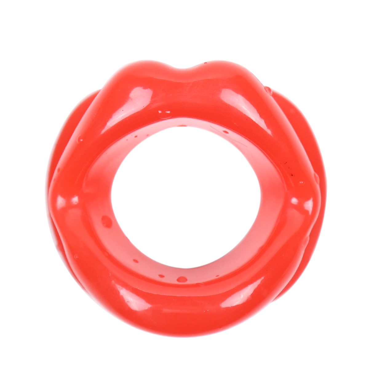 Pu Leather Silicone Mouth Ball, Bdsm Bondage Lips Ring, Open Gag Ball, Adult Erotic Sex Toy For Couples Toys, Mouth Gag Games photo