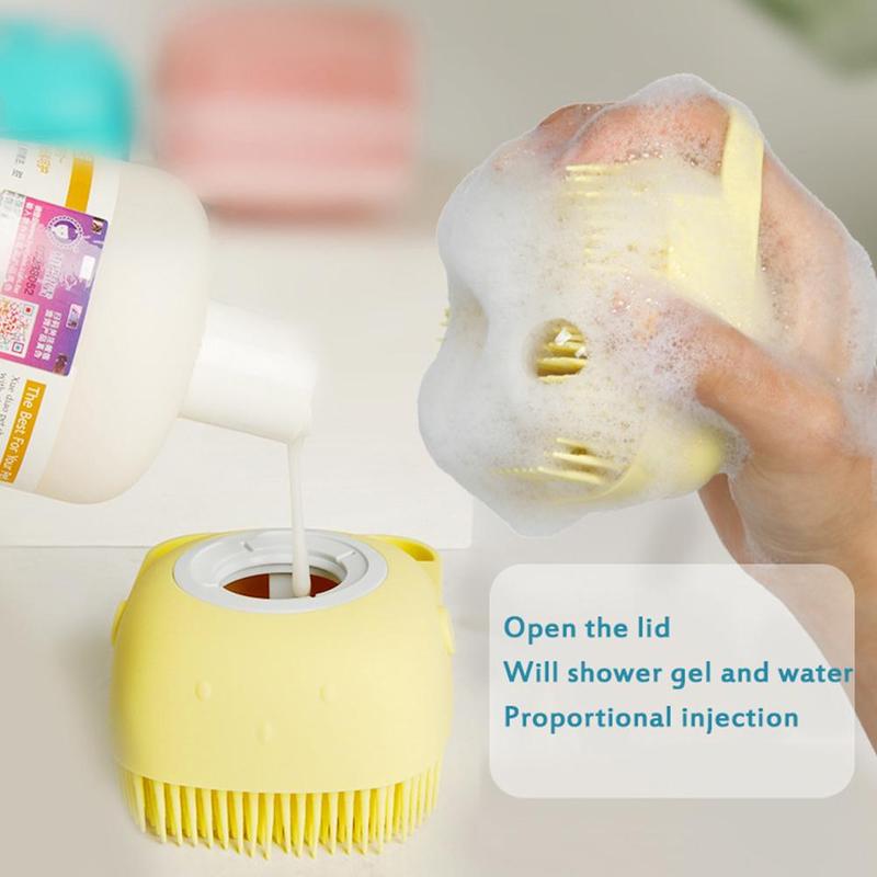 Silicone Body Brush Scrubber With Soap Dispenser - Gentle Exfoliating Shower  Brush For Smooth And Radiant Skin - Temu