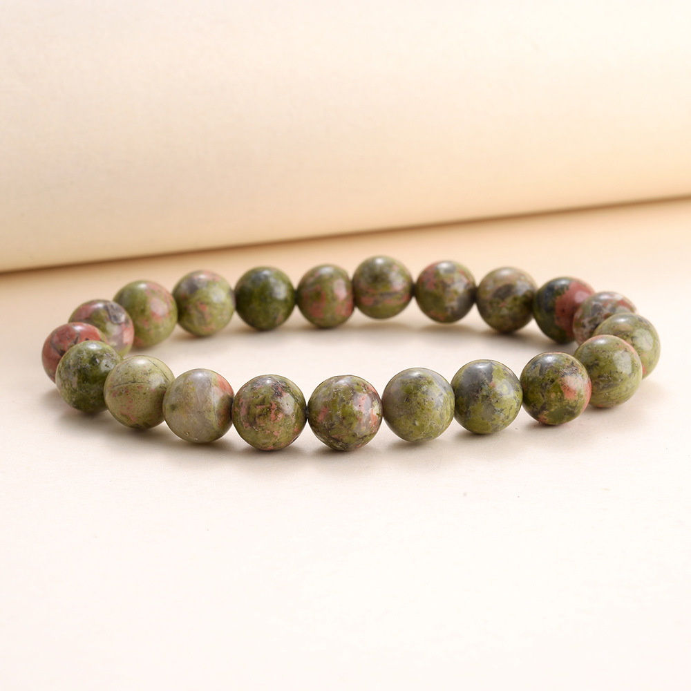 Natural Gemstone Beaded Bracelets Rose Quartz Stone Bracelet - Temu