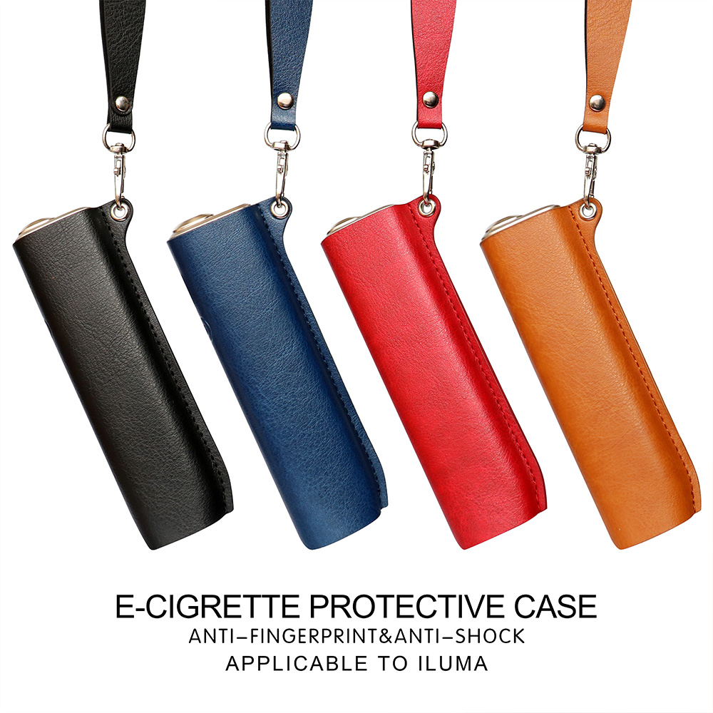Colorful PU Leather Case For IQOS ILUMA ONE Full Protective Cover  Replaceable Box Leather Case ILUMA ONE Accessories