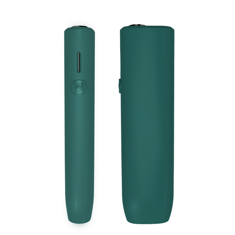 YiTenn 2-in-1 set Schutzhülle Case Hülle mit Seitendeckel für IQOS iluma,  Zubehör Material Silikon+ ABS Plastic (Apfelgrün)